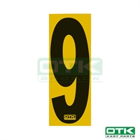 Nummer klistermærke, OTK, nr. 9